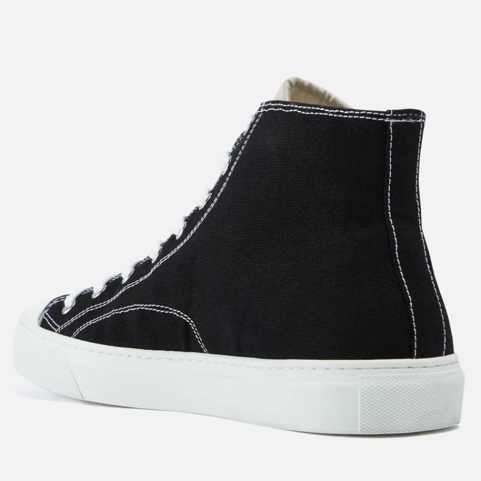 Trainers|Vivienne Westwood Men's Plimsoll Canvas Hi-Top Trainers - Black - UK 8