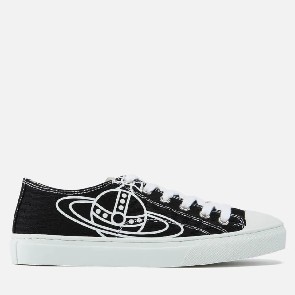 Trainers|Vivienne Westwood Men's Plimsoll Canvas Hi-Top Trainers - Black - UK 8