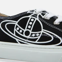 Trainers|Vivienne Westwood Men's Plimsoll Canvas Hi-Top Trainers - Black - UK 8