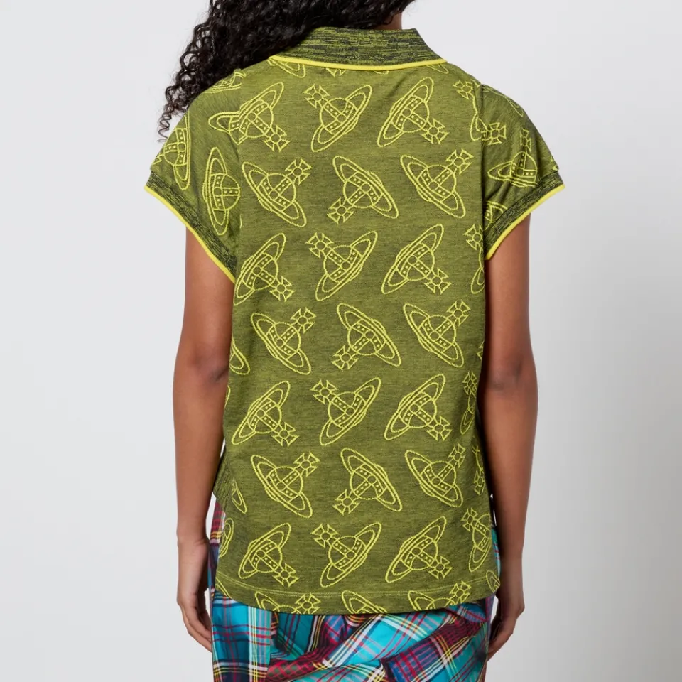 T-Shirts And Tops|ïn home Vivienne Westwood Side Stripped Cotton-Jacquard Polo Shirt - M