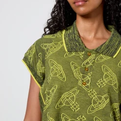 T-Shirts And Tops|ïn home Vivienne Westwood Side Stripped Cotton-Jacquard Polo Shirt - M