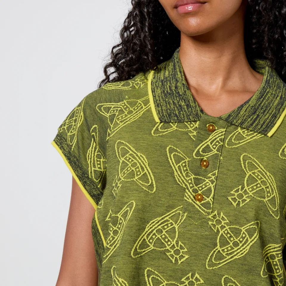 T-Shirts And Tops|ïn home Vivienne Westwood Side Stripped Cotton-Jacquard Polo Shirt - M