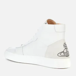 Trainers|Dr. Martens Vivienne Westwood Women's Apollo Leather Hi-Top Trainers - White - UK 3