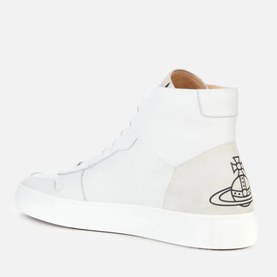 Trainers|Dr. Martens Vivienne Westwood Women's Apollo Leather Hi-Top Trainers - White - UK 3
