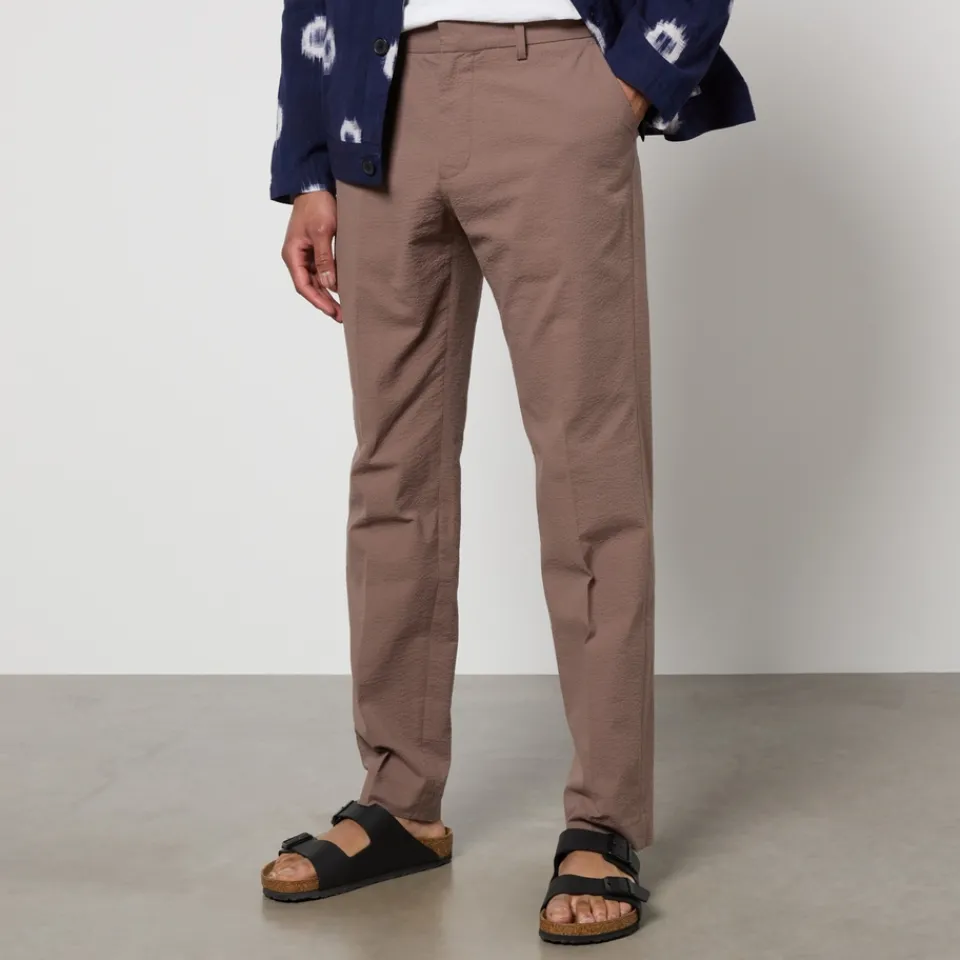 Trousers|Dr. Martens Wax London Alp Smart Cotton-Blend Seersucker Trousers - W30/L32