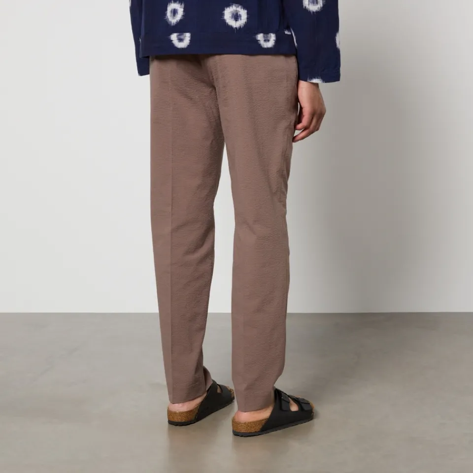 Trousers|Dr. Martens Wax London Alp Smart Cotton-Blend Seersucker Trousers - W30/L32
