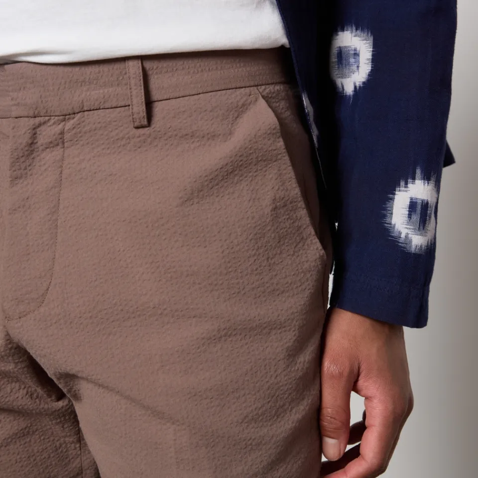Trousers|Dr. Martens Wax London Alp Smart Cotton-Blend Seersucker Trousers - W30/L32