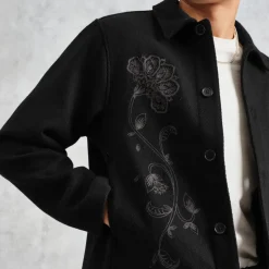 Jackets|Coats|Dr. Martens Wax London Elm Floral Wool-Blend Twill Jacket - XL