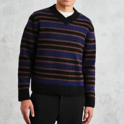 Knitwear|Sunflower Wax London Scafell Pointelle-Knit Wool Jumper - S