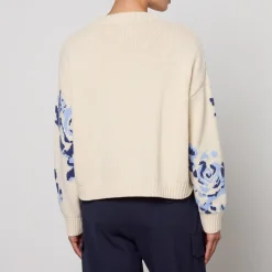 Loungewear|Knitwear|Dr. Martens Weekend Max Mara Fabian Cotton-Blend Intarsia-Knit Jumper - XS