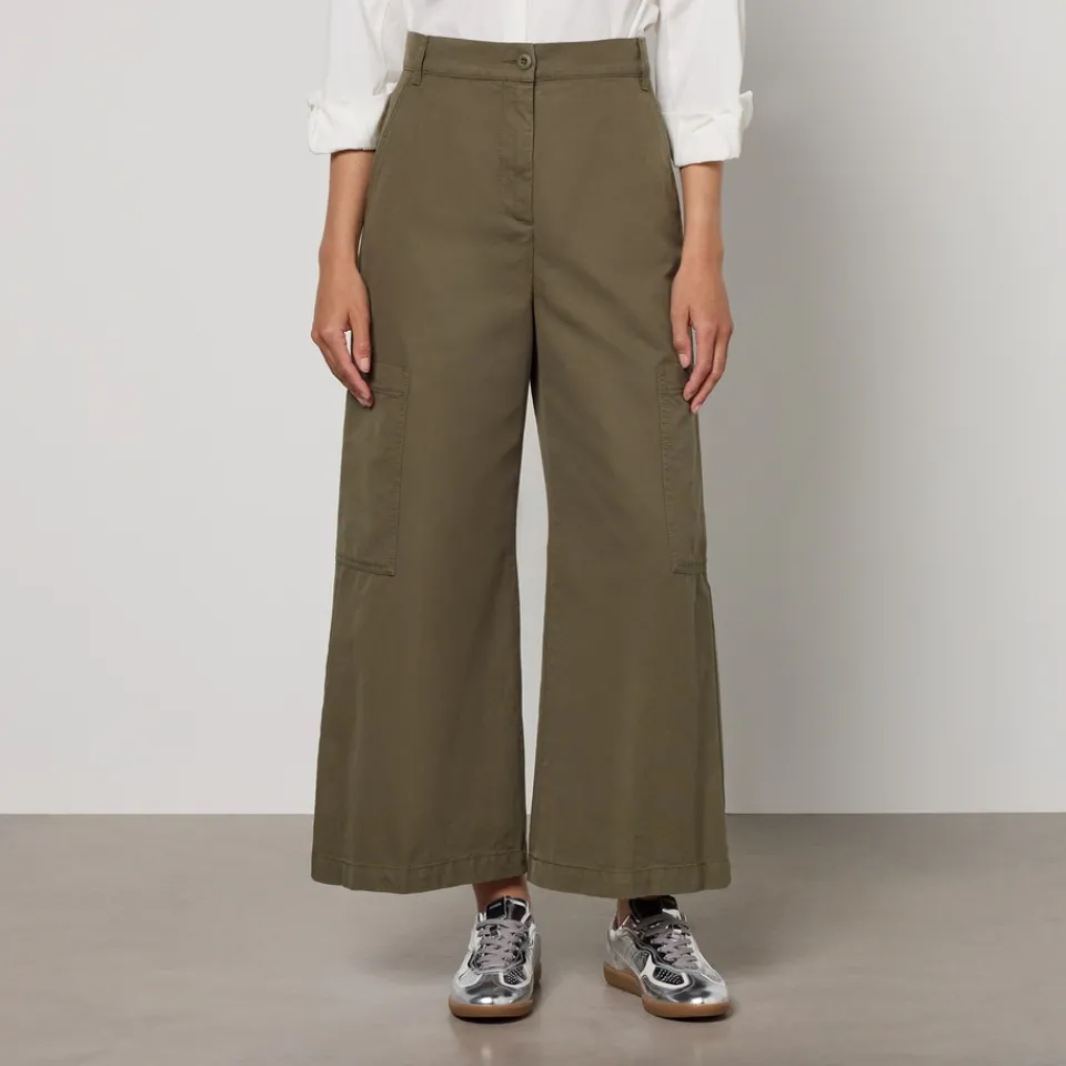 Trousers|Dr. Martens Weekend Max Mara Quiz Cotton-Drill Trousers - UK 6