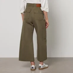 Trousers|Dr. Martens Weekend Max Mara Quiz Cotton-Drill Trousers - UK 6