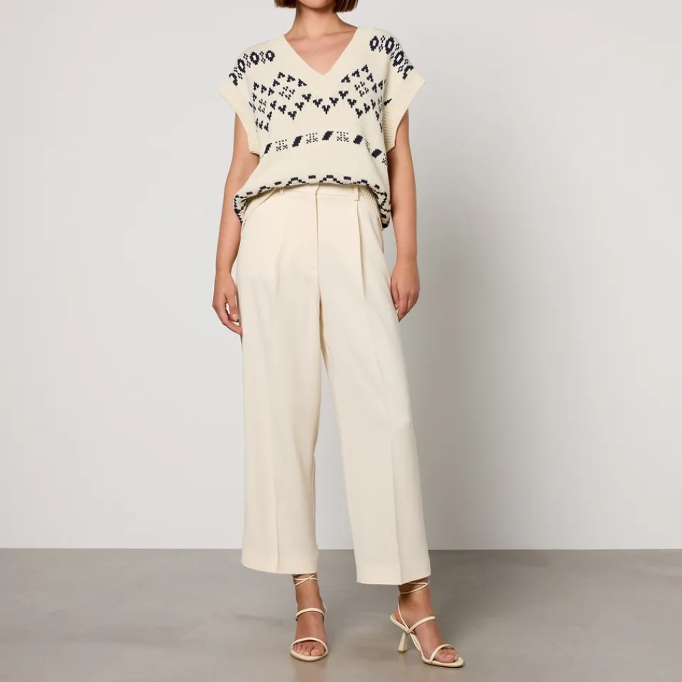 Trousers|Stuart Weitzman Weekend Max Mara Ronchi Crepe Trousers - UK 14