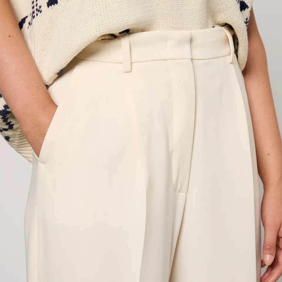 Trousers|Stuart Weitzman Weekend Max Mara Ronchi Crepe Trousers - UK 14