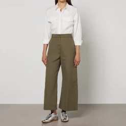 T-Shirts And Tops|Shirts And Blouses|Dr. Martens Weekend Max Mara Skipper Cotton-Poplin Shirt - UK 6