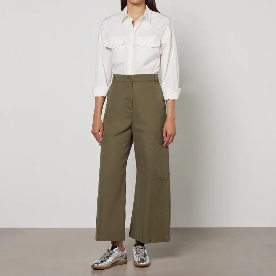 T-Shirts And Tops|Shirts And Blouses|Dr. Martens Weekend Max Mara Skipper Cotton-Poplin Shirt - UK 6
