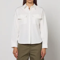 T-Shirts And Tops|Shirts And Blouses|Dr. Martens Weekend Max Mara Skipper Cotton-Poplin Shirt - UK 6