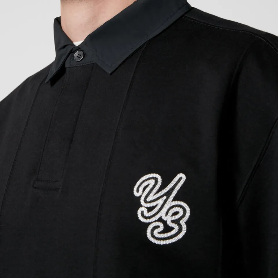 Shirts|Shirts|Dr. Martens Y-3 Logo-Embroidered Loopback Cotton Rugby Shirt - S